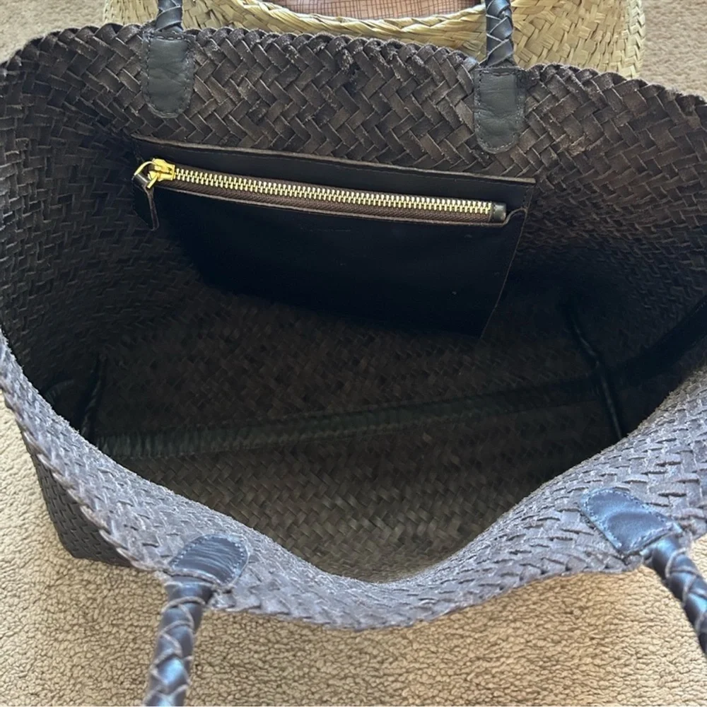 Madewell “The Signature Woven Tote” In Color Coffee Bean - Picture 3 of 11